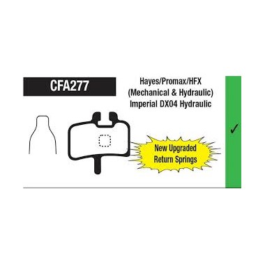 Zavorne ploščice za kolo CFA277, Hayes,Imperial DX04