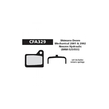 Zavorne ploščice za kolo CFA329, Shimano Deore  meh.,Nexave  hyd.
