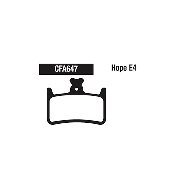 Zavorne ploščice za kolo CFA647, Hope E4