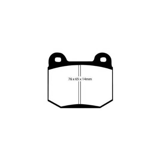 Zavorne obloge DP51537NDX , lancer EVO , zadaj Zavorne obloge DP51537NDX , lancer EVO , zadaj